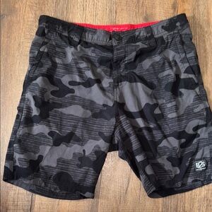 Men's Black Camo Board Shorts